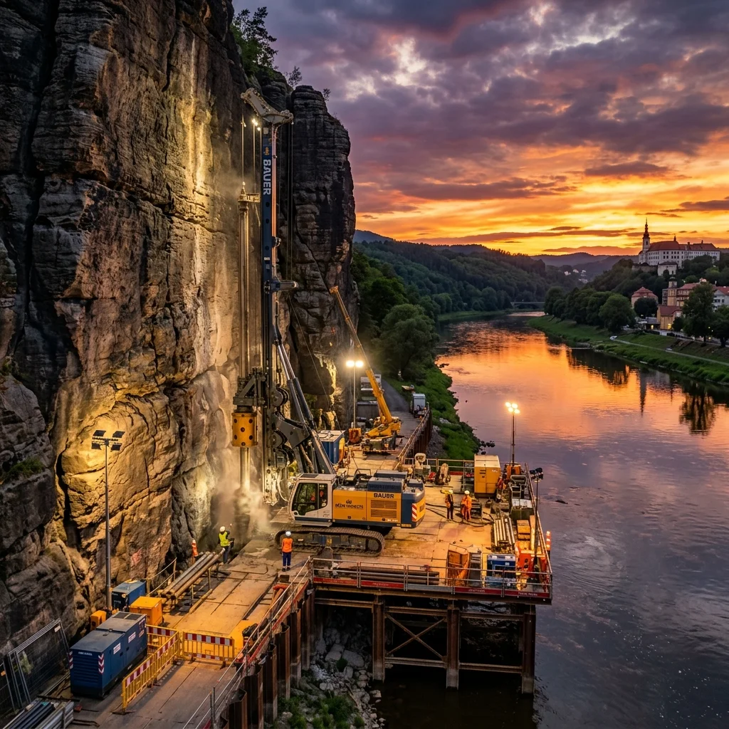 Vrtání mikropilot Děčín