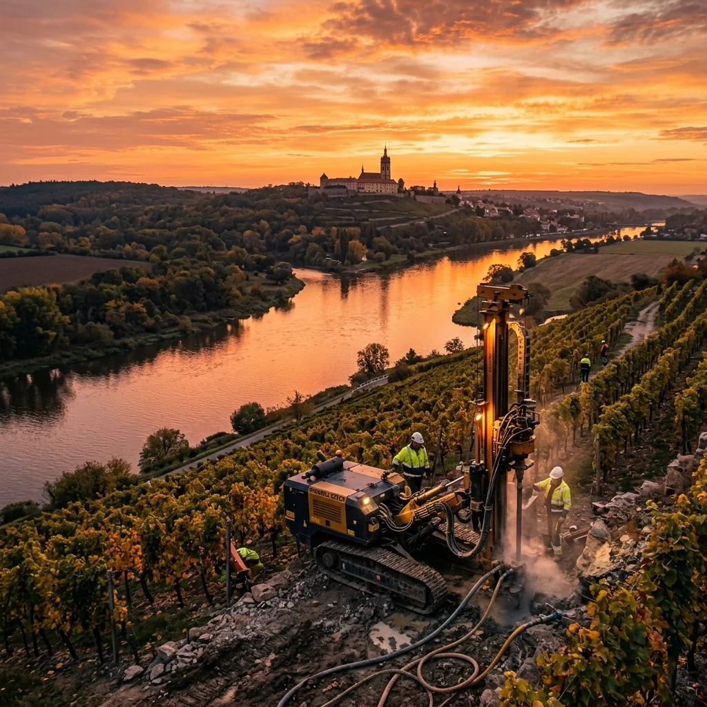 Vrtání mikropilot Mělník