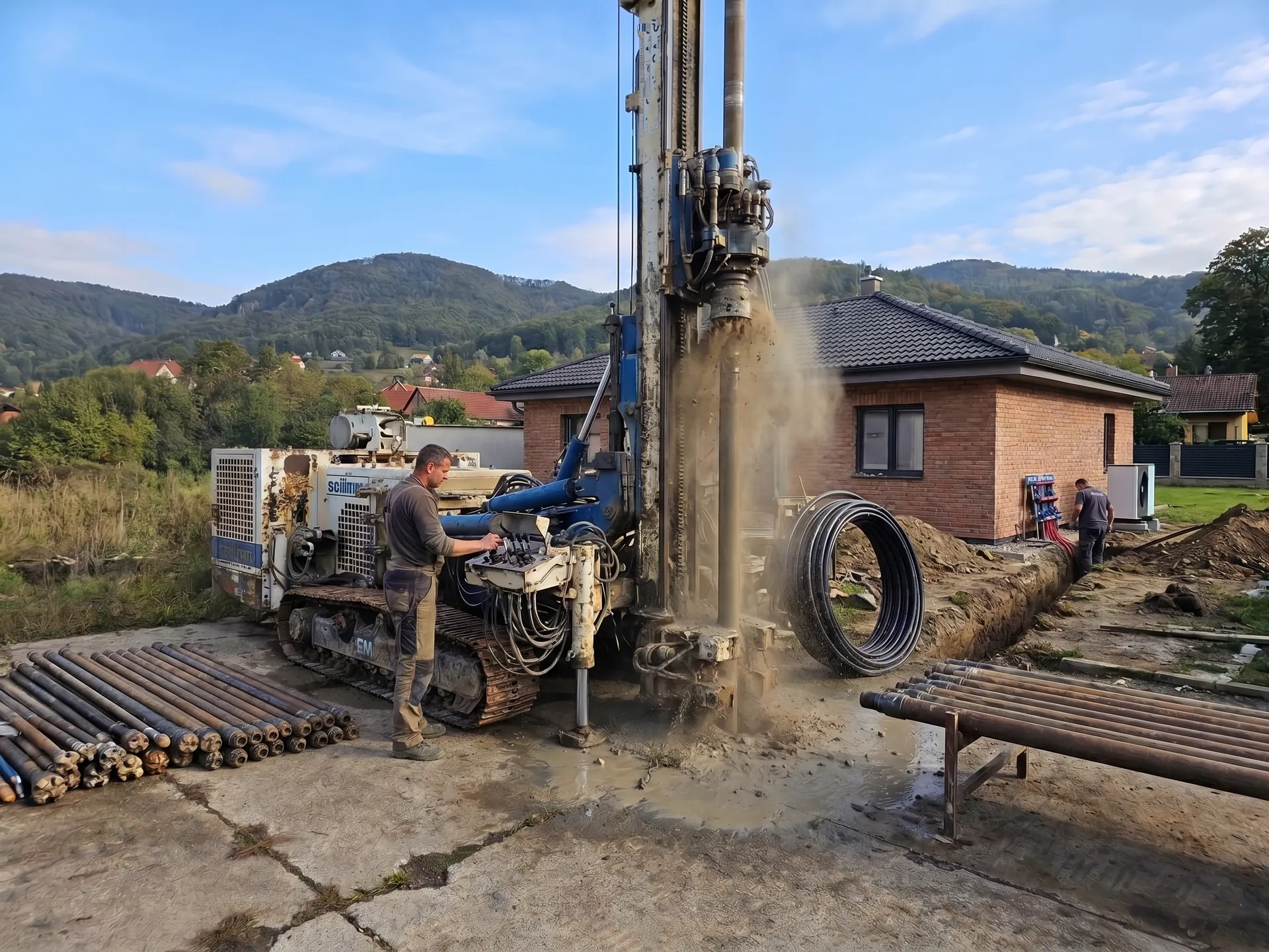 Soilmec SM-14 při těžkých zakázkách v Ústeckém kraji